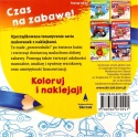 Kolorowanka malowanka dla dzieci Malowanie-doklejanie Pojazdy + Naklejki