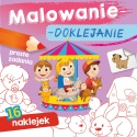 Kolorowanka malowanka dla dzieci Malowanie-doklejanie Zadania + Naklejki