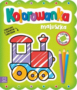 Kolorowanka maluszka Obrazki z grubym obrysem Zielone ciasteczko