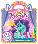 Kucyki Malowanka z naklejkami Świat mody Kolorowanka dla dzieci Naklejki