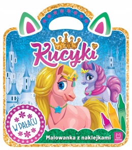 Kucyki Malowanka z naklejkami W pałacu Kolorowanka dla dzieci Naklejki