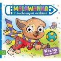 Malowanka z ruchomymi oczkami. Wesołe zwierzaki Kolorowanka dla dzieci