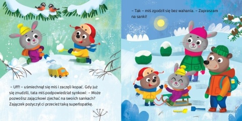 Mały miś nie chce się dzielić Książeczka dla dzieci Książka Kartonowa Mały miś nie chce się dzielić Książeczka dla dzieci Książka Kartonowa