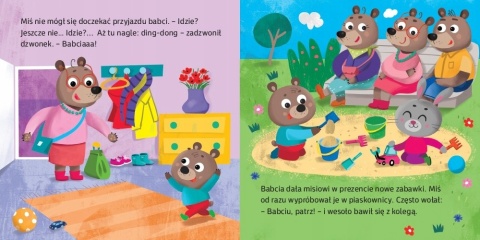 Mały miś zostaje z babcią Książeczka dla dzieci Książka Opowiadania Mały miś zostaje z babcią Książeczka dla dzieci Książka Opowiadania