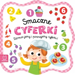 Smaczne cyferki Książeczka edukacyjna dla dzieci kartonowa Nauka Liczb