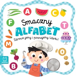 Smaczny alfabet Książka Edukacyjna Książęczka dla malucha