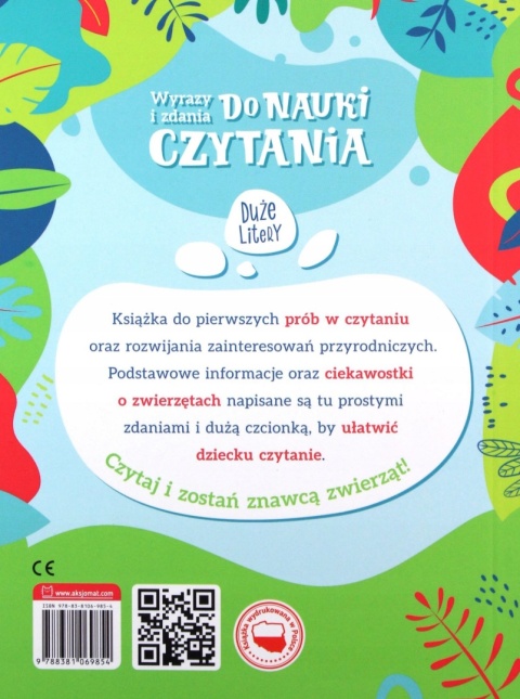 Wyrazy i zdania do nauki czytania Tajemnice przyrody zwierząt książeczka Wyrazy i zdania do nauki czytania Tajemnice przyrody zwierząt książeczka