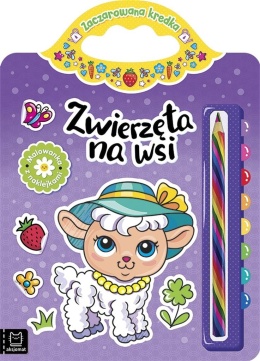 Zwierzęta Na Wsi Malowanka Z Naklejkami Zaczarowana Kredka Kolorowanka