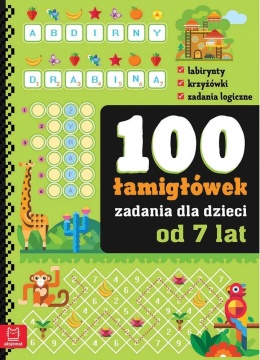 100 łamigłówek - zadania dla dzieci od 7 lat łamigłówki krzyżówki zadania