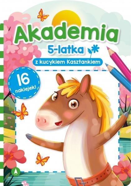 Akademia 5-latka z kucykiem łamigłówki zadania labirynty Naklejki Akademia 5-latka z kucykiem łamigłówki zadania labirynty Naklejki