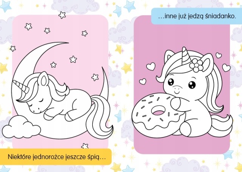 Kolorowanka z tatuażami świeca w ciemności! Małe jednorożce Malowanka Kolorowanka z tatuażami świeca w ciemności! Małe jednorożce Malowanka
