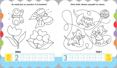 Koloruję i piszę CYFERKI Edukacyjna malowanka z naklejkami 5+ Kolorowanka Koloruję i piszę CYFERKI Edukacyjna malowanka z naklejkami 5+ Kolorowanka
