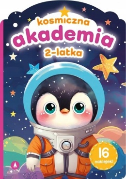 Kosmiczna akademia 2 lat Zadania ćwiczenia dla dzieci łąmigłówki + naklejki