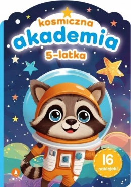 Kosmiczna akademia 5 lat Zadania ćwiczenia dla dzieci łąmigłówki + naklejki