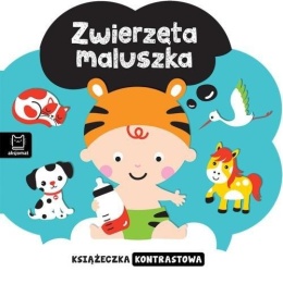 Książeczka kontrastowa Zwierzęta maluszka książka dla niemowląt kartonowa