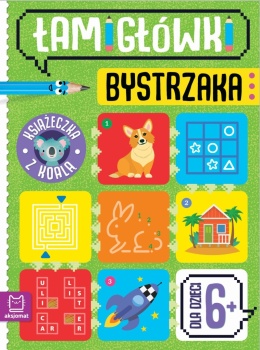 Łamigłówki bystrzaka Książeczka z koalą Labirynty Krzyżówki Dla dzieci 6+