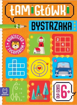 Łamigłówki bystrzaka Książeczka z tygryskiem Labirynty Zadania Dla dzieci 6