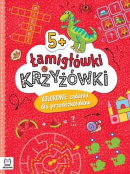 Łamigłówki i krzyżówki Labirynty Kolorowe zadania dla przedszkolaków 5+