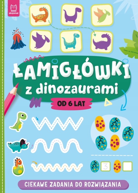 Łamigłówki z dinozaurami Ciekawe zadania do rozwiązania Labirynty