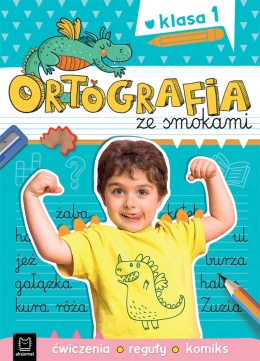 Ortografia ze smokami Ćwiczenia reguły komiks Klasa 1 książeczka dla dzieci