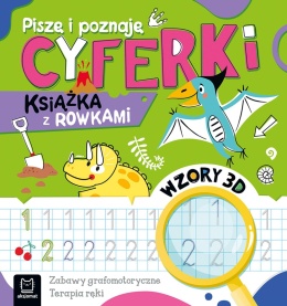 Piszę i poznaję Cyferki Książeczka z rowkami grafomotoryczne terapia ręki