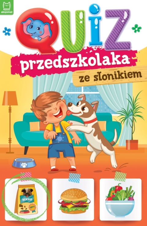 Quiz przedszkolaka z słonikiem książki dla dzieci zadania Quiz przedszkolaka z słonikiem książki dla dzieci zadania