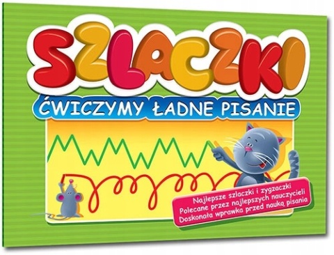 Szlaczki - ćwiczymy ładne pisanie, zeszyt edukacyjny dla dzieci GREG