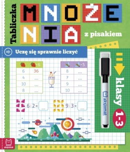 Tabliczka mnożenia Uczę się sprawnie liczyć Klasy 1-3 Z Pisakiem Matematyka