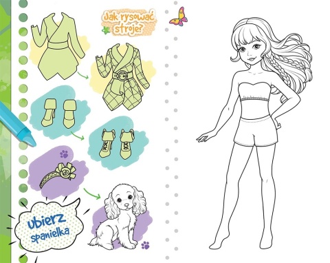 Top modelki i ich pieski Wyklejanka Kolorowanka Książka dla dzieci Top modelki i ich pieski Wyklejanka Kolorowanka Książka dla dzieci