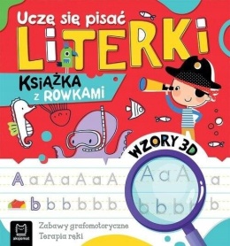 Uczę się pisać Książeczka z rowkami Zabawy grafomotoryczne terapia ręki
