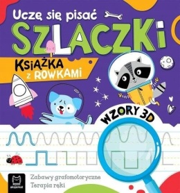 Uczę się pisać szlaczki Książeczka z rowkami grafomotoryczne terapia ręki