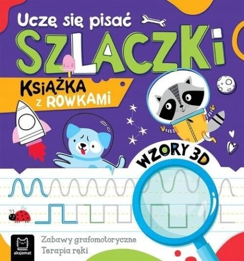 Uczę się pisać szlaczki Książeczka z rowkami grafomotoryczne terapia ręki