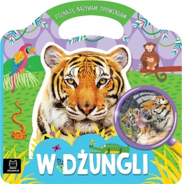 W dżungli Poznaję nazywam opowiadam Książeczka kartonowa dla dzieci twarda