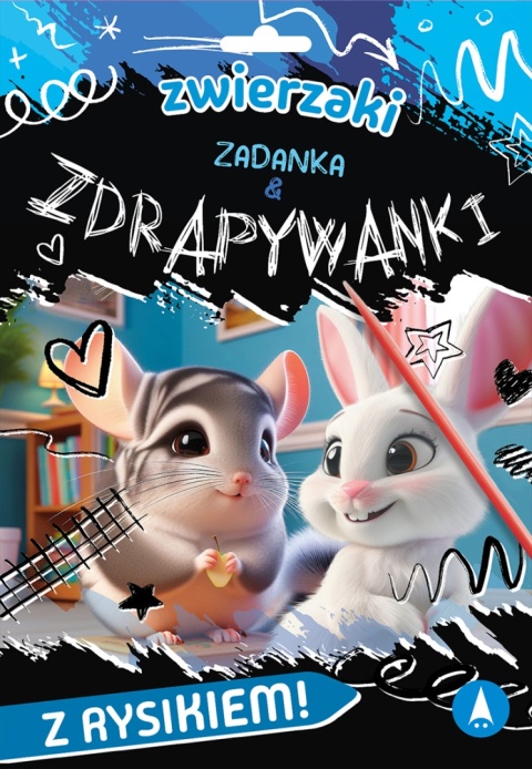 Zwierzaki Zadanka & zdrapywanki Zadania i ćwiczenia dla dzieci zdrapki