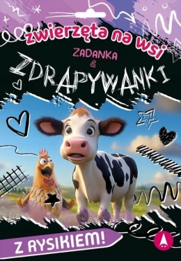 Zwierzęta na wsi Zadanka zdrapywanki Zadania i ćwiczenia dla dzieci zdrapki