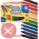 Astra KREDKI ŚWIECOWE SUPER JUMBO 12 kolorów, 14mm grubości, 10cm długości