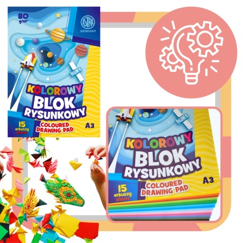 Blok rysunkowy A3 Astra Blok rysunkowy A3 Astra