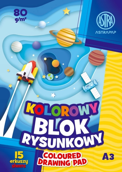 Blok rysunkowy A3 Astra Blok rysunkowy A3 Astra