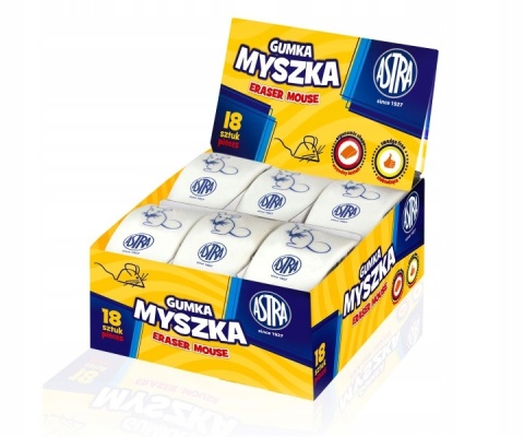 Gumka myszka ASTRA - 1 szt Gumka myszka ASTRA - 1 szt
