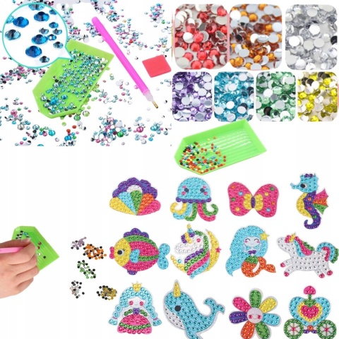 HAFT DIAMENTOWY MALOWANIE DIAMENTAMI MOZAIKA 5D DIY DLA DZIECI HAFT DIAMENTOWY MALOWANIE DIAMENTAMI MOZAIKA 5D DIY DLA DZIECI