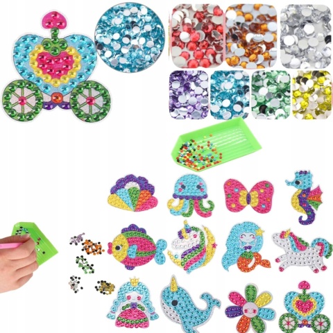 HAFT DIAMENTOWY MALOWANIE DIAMENTAMI MOZAIKA 5D DIY DLA DZIECI HAFT DIAMENTOWY MALOWANIE DIAMENTAMI MOZAIKA 5D DIY DLA DZIECI