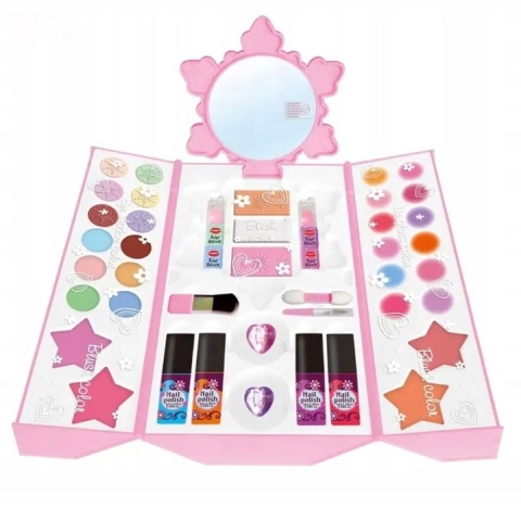 KUFEREK KOSMETYKÓW ZESTAW DO MAKIJAŻU MAKEUP KUFER MALOWANIA CIENIE LAKIERY KUFEREK KOSMETYKÓW ZESTAW DO MAKIJAŻU MAKEUP KUFER MALOWANIA CIENIE LAKIERY