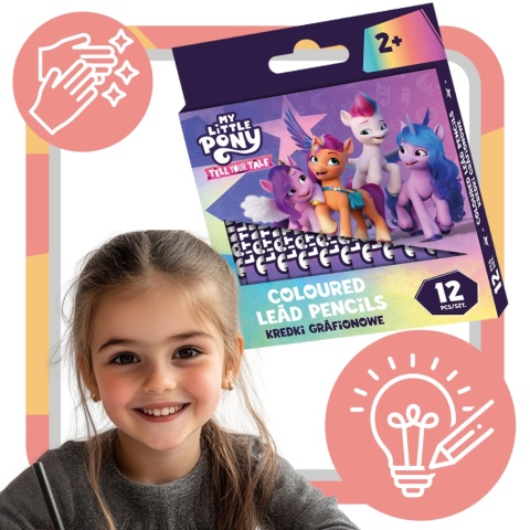 Kredki grafionowe My little pony Astra 12 szt. Kredki grafionowe My little pony Astra 12 szt.