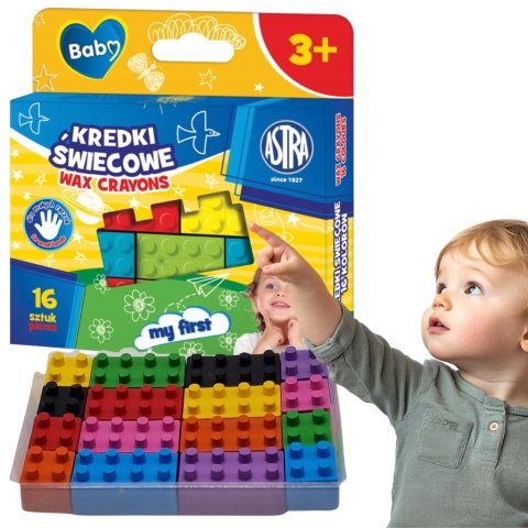 Kredki świecowe Astra 16 szt. Kredki świecowe Astra 16 szt.