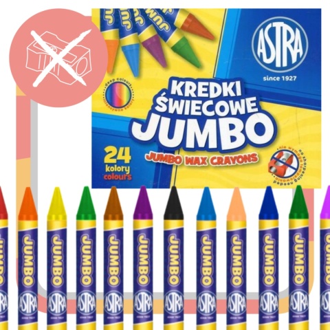 Kredki świecowe Astra 24 szt. Kredki świecowe Astra 24 szt.