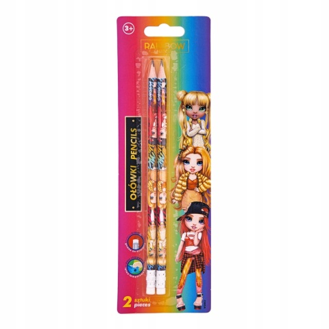 Ołówek z gumką Rainbow High Astra HB 2 szt. Ołówek z gumką Rainbow High Astra HB 2 szt.