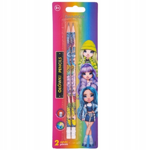 Ołówek z gumką Rainbow High Astra HB 2 szt. Ołówek z gumką Rainbow High Astra HB 2 szt.