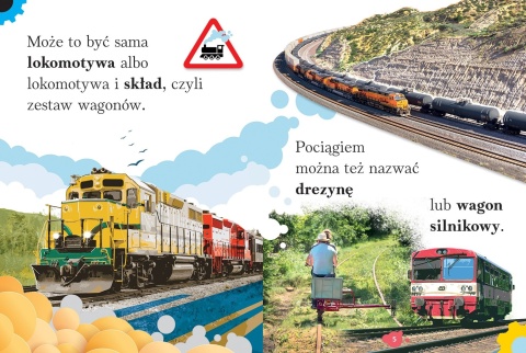 Wyrazy i zdania do nauki czytania Duże litery Pociągi Ciekawostki dla dzieci Wyrazy i zdania do nauki czytania Duże litery Pociągi Ciekawostki dla dzieci