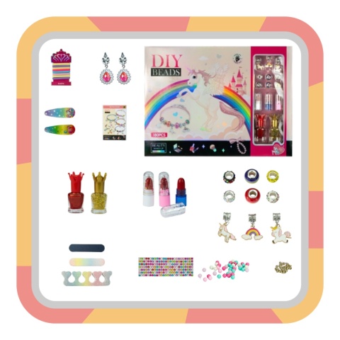 ZESTAW DO ROBIENIA BIŻUTERII BRANSOLETEK DIY KORALIKI CHARMS MAKEUP LAKIERY ZESTAW DO ROBIENIA BIŻUTERII BRANSOLETEK DIY KORALIKI CHARMS MAKEUP LAKIERY