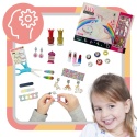 ZESTAW DO ROBIENIA BIŻUTERII BRANSOLETEK DIY KORALIKI CHARMS MAKEUP LAKIERY